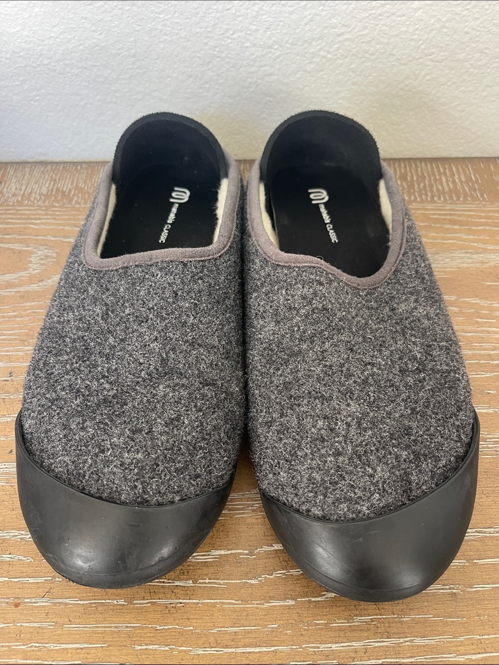 Mahabis Classic Gray 🖤 Slippers Woman Size 8.5/9 ~ EU 40 ✨NEW Never Worn✨